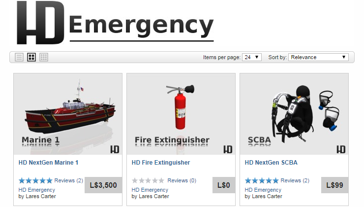 HD Store on SL Marketplace